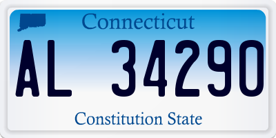CT license plate AL34290