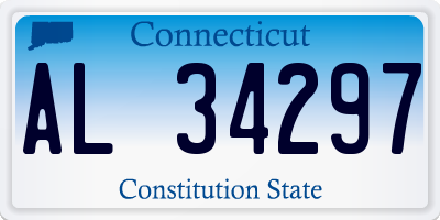 CT license plate AL34297