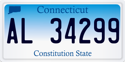 CT license plate AL34299