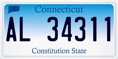 CT license plate AL34311
