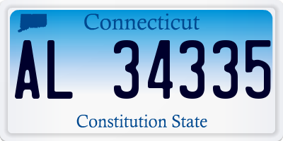 CT license plate AL34335