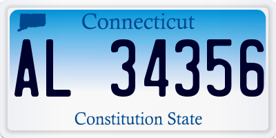 CT license plate AL34356