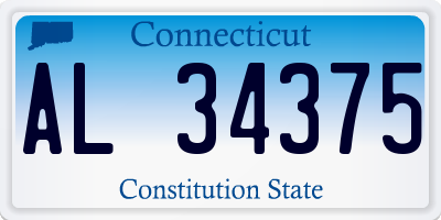 CT license plate AL34375