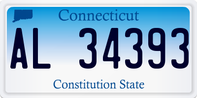 CT license plate AL34393