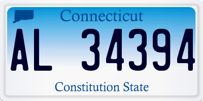 CT license plate AL34394