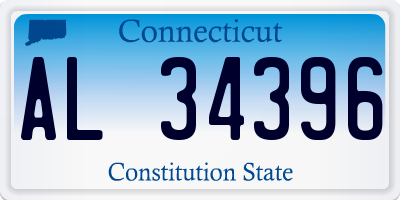 CT license plate AL34396