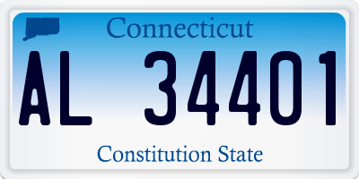 CT license plate AL34401