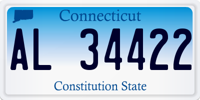 CT license plate AL34422