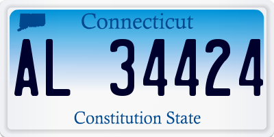 CT license plate AL34424