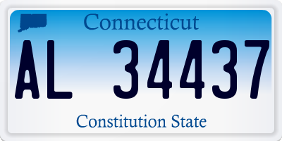 CT license plate AL34437