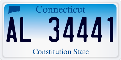 CT license plate AL34441