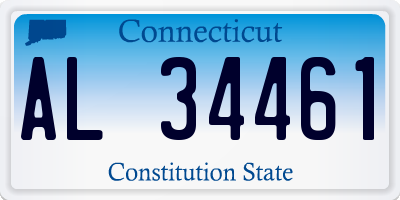 CT license plate AL34461