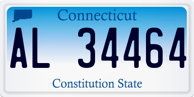 CT license plate AL34464
