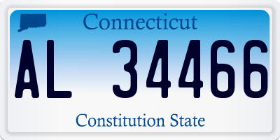 CT license plate AL34466