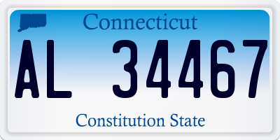 CT license plate AL34467