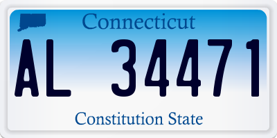 CT license plate AL34471