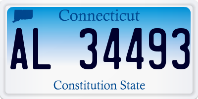 CT license plate AL34493