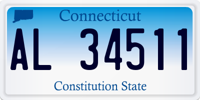 CT license plate AL34511
