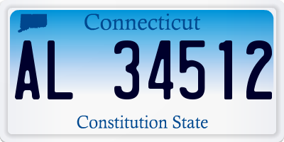 CT license plate AL34512
