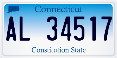 CT license plate AL34517