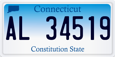 CT license plate AL34519