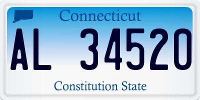 CT license plate AL34520