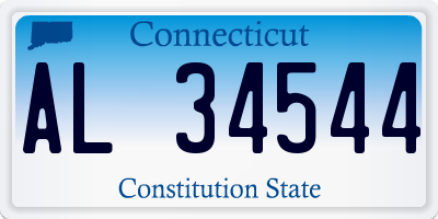 CT license plate AL34544