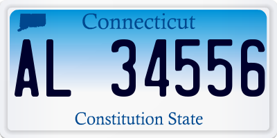 CT license plate AL34556