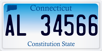 CT license plate AL34566