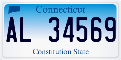 CT license plate AL34569