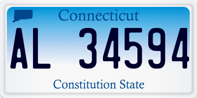 CT license plate AL34594