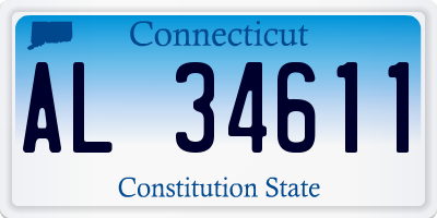 CT license plate AL34611