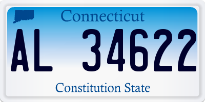 CT license plate AL34622