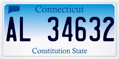 CT license plate AL34632