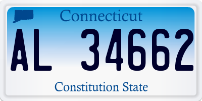 CT license plate AL34662