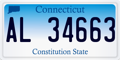 CT license plate AL34663