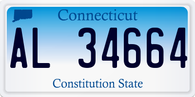 CT license plate AL34664