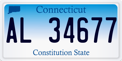 CT license plate AL34677