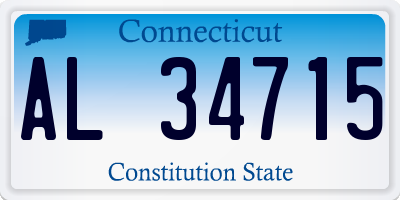 CT license plate AL34715