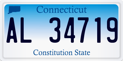 CT license plate AL34719