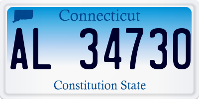 CT license plate AL34730