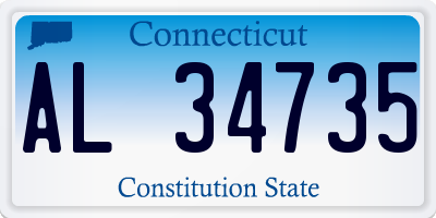 CT license plate AL34735