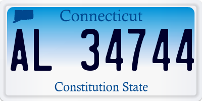 CT license plate AL34744