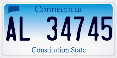CT license plate AL34745
