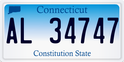 CT license plate AL34747