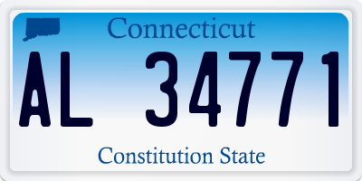 CT license plate AL34771