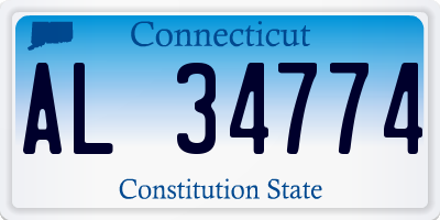 CT license plate AL34774
