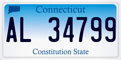 CT license plate AL34799