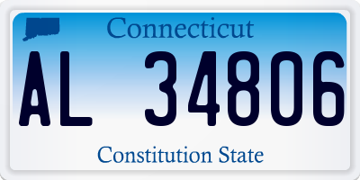CT license plate AL34806