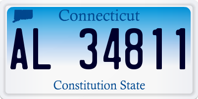 CT license plate AL34811